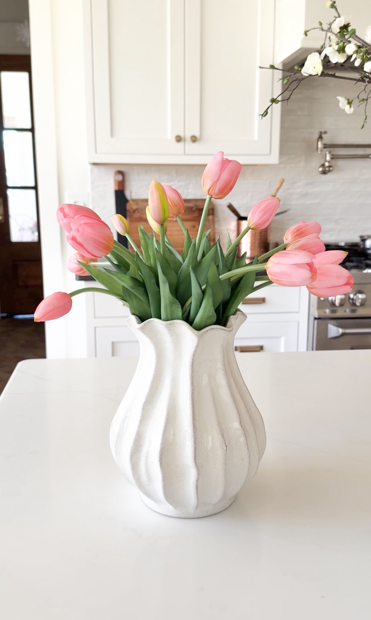 Adding beautiful soft pink tulips to our spring decor 🌷 These are from Amazon and look so realistic. They come in several color options, but this soft pink is the one I chose.

#LTKHome #LTKSeasonal