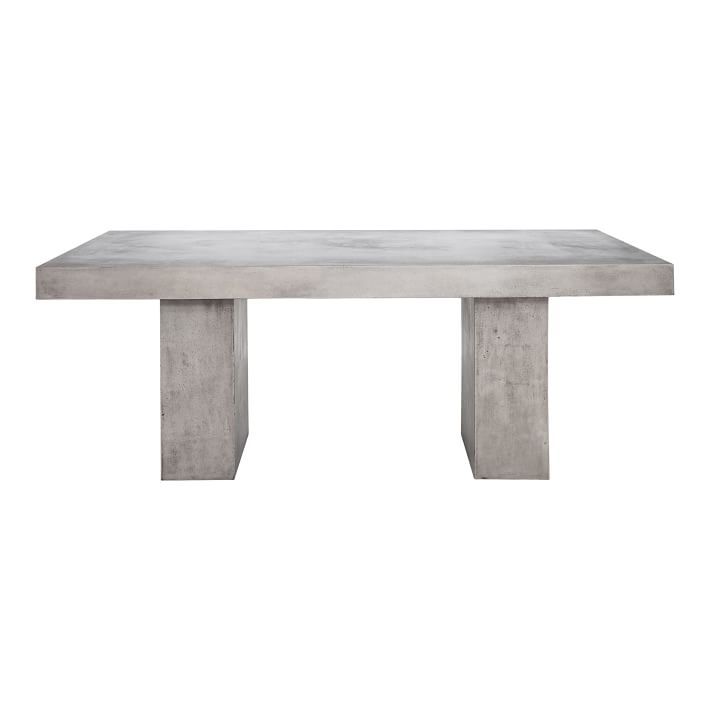 Block Leg Outdoor Dining Table | West Elm (US)