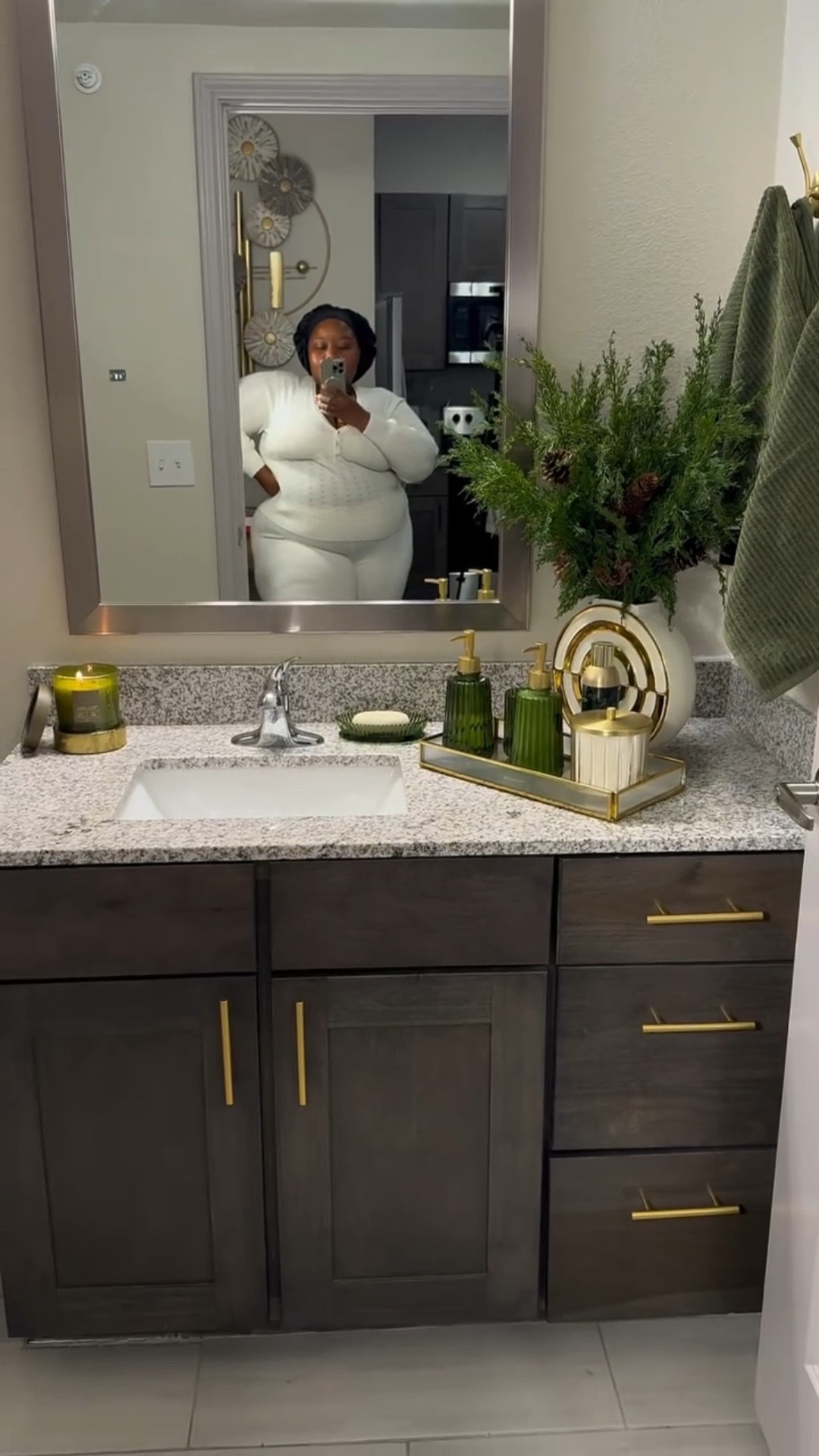 The gold handles did exactly what they needed to do huh? 😏 make sure you measure the distance between the screws of your handles before buying! 😌

#LTKHome #LTKFindsUnder50