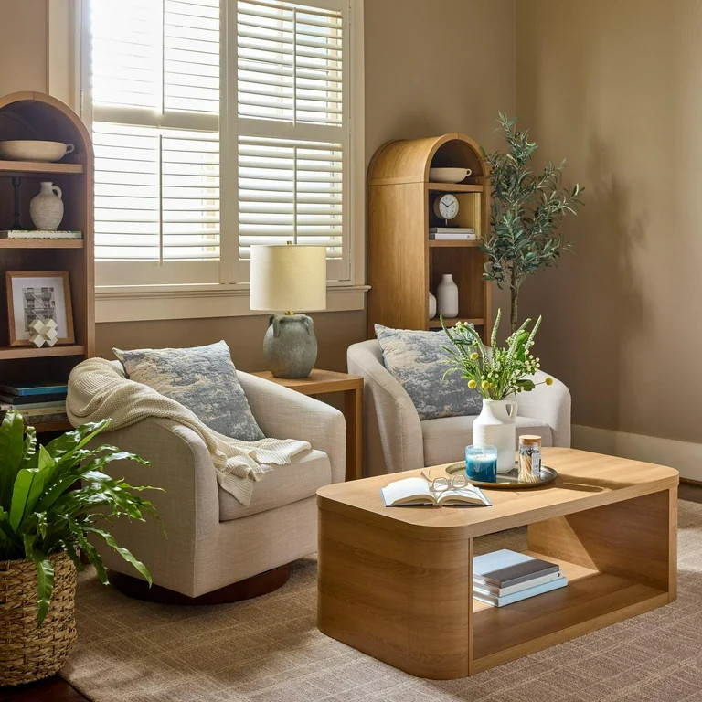 Better Homes & Gardens Juliet Narrow Arch Bookcase, Light Honey Finish - Walmart.com | Walmart (US)