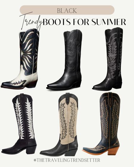 Trendy cowgirl boots for summer , black boots and booties - western - Nashville - country concert outfit idea - Date night 

#LTKShoeCrush #LTKFestival #LTKWorkwear