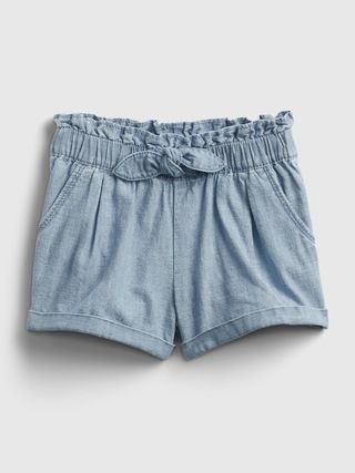 Toddler Chambray Utility Pull-On Shorts | Gap (US)
