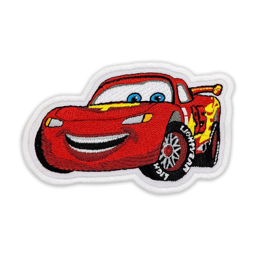 Generic Racer Car Embroidered Patch - Kids Iron-On Cartoon Applique - Embroidered Lightning Speed... | Amazon (US)