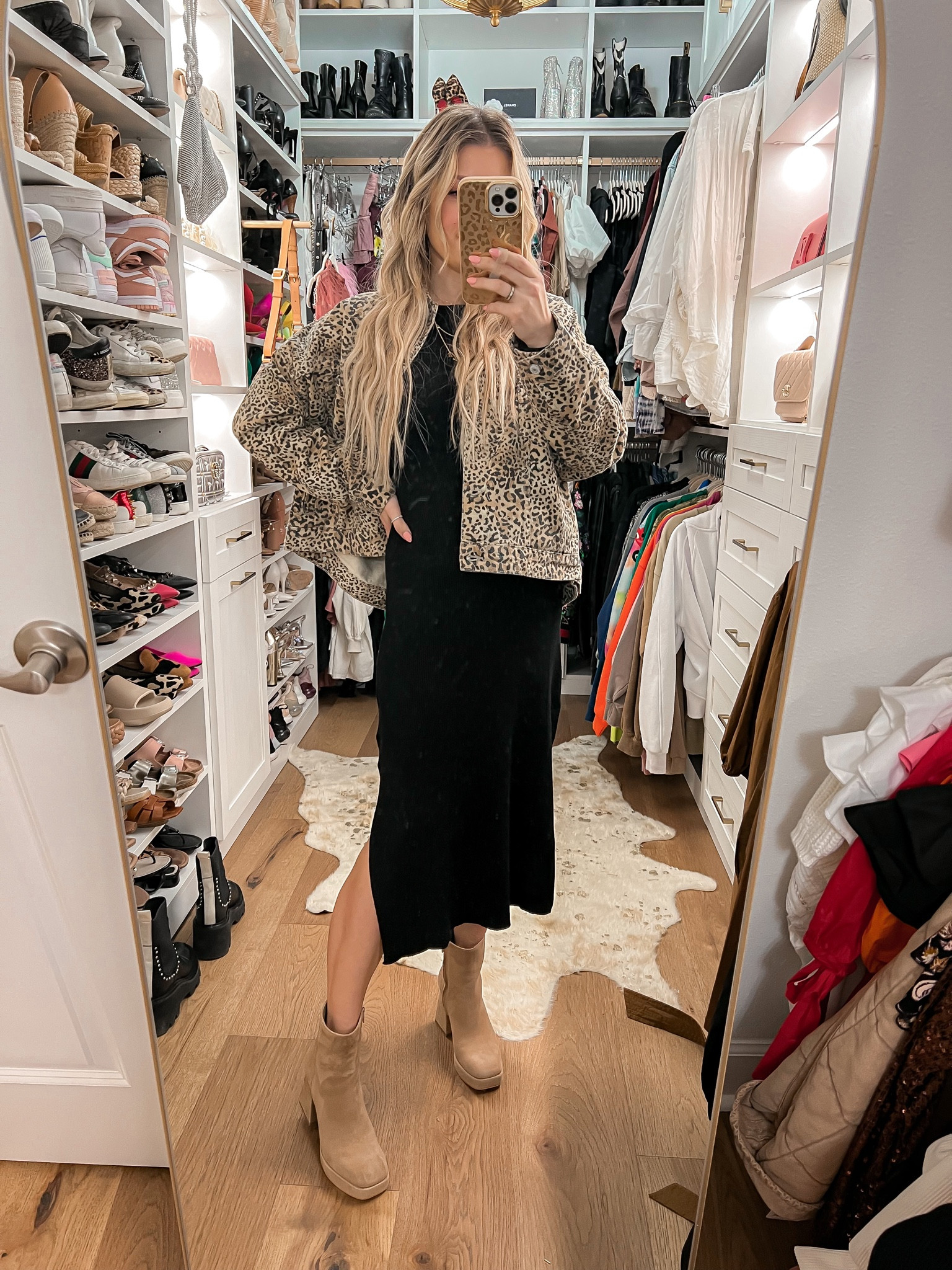 Wearing an xs dress and jacket (both run big) booties are normal size

#christianblairvordy