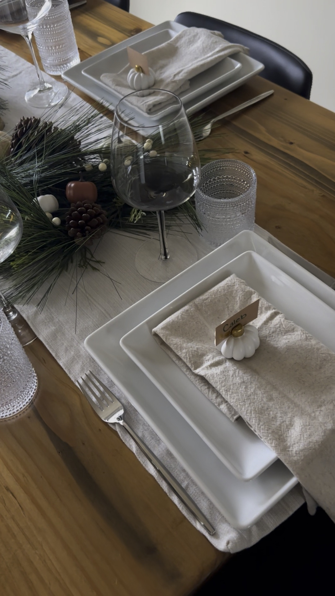 Bringing all the cozy vibes to the table this season! 🍂✨ From faux greenery to warm candlelight, this tablescape is all about celebrating fall with friends and family. Whether you’re hosting Thanksgiving, Friendsgiving or a festive gathering, these simple touches create a welcoming space for everyone. Shop the look to make your dining area unforgettable this holiday season! 

#LTKSeasonal #LTKHoliday #LTKHome