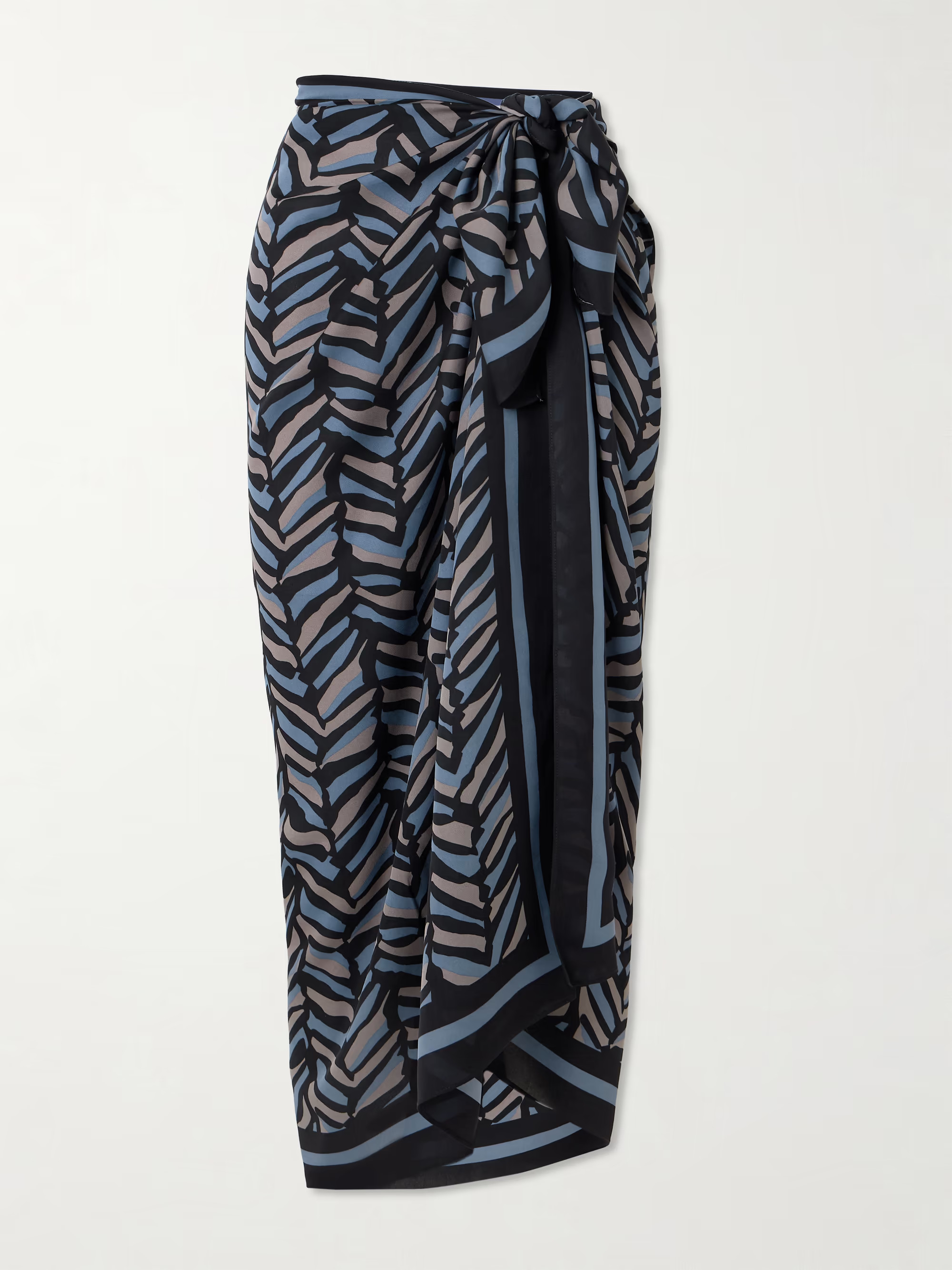 Printed silk-georgette pareo | NET-A-PORTER (US)