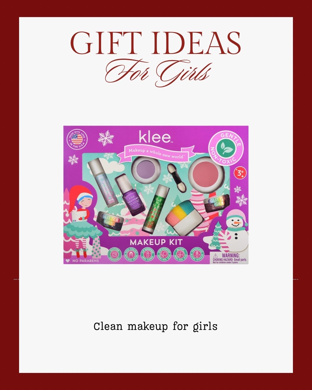 The only makeup that I will buy for Addi! Clean makeup is very important to me and she asks for it every year and she gets this kit every year 😆

Girls makeup set, gift ideas for girls, Amazon gift ideas for girls, Amazon gift ideas 

#LTKGiftGuide #LTKBeauty #LTKKids