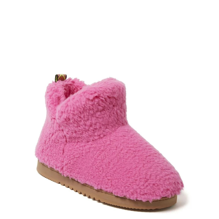 Dearfoams Cozy Comfort Women's Teddy Bootie Slippers | Walmart (US)