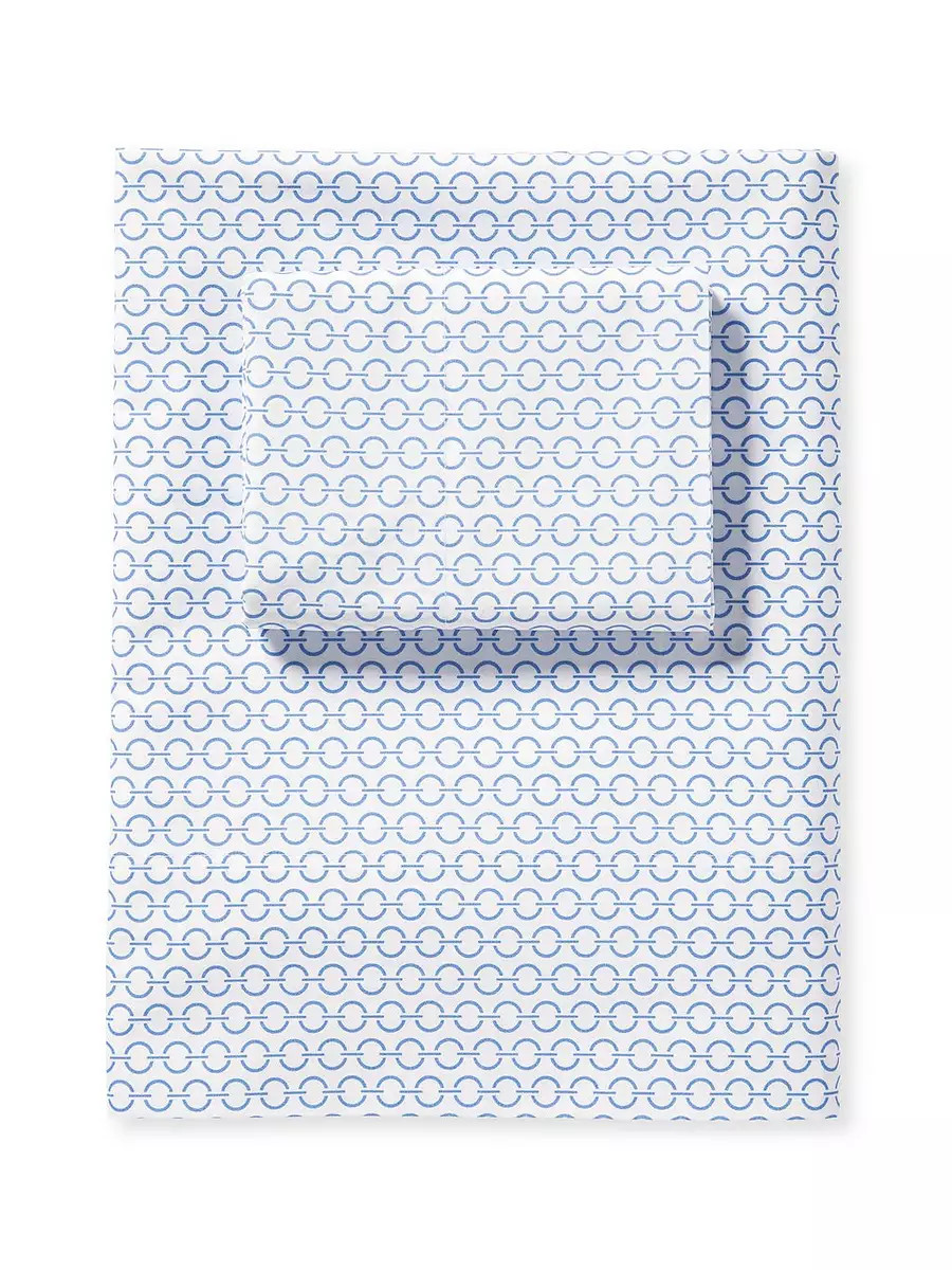 Classic Ring Percale Sheet Set | Serena and Lily