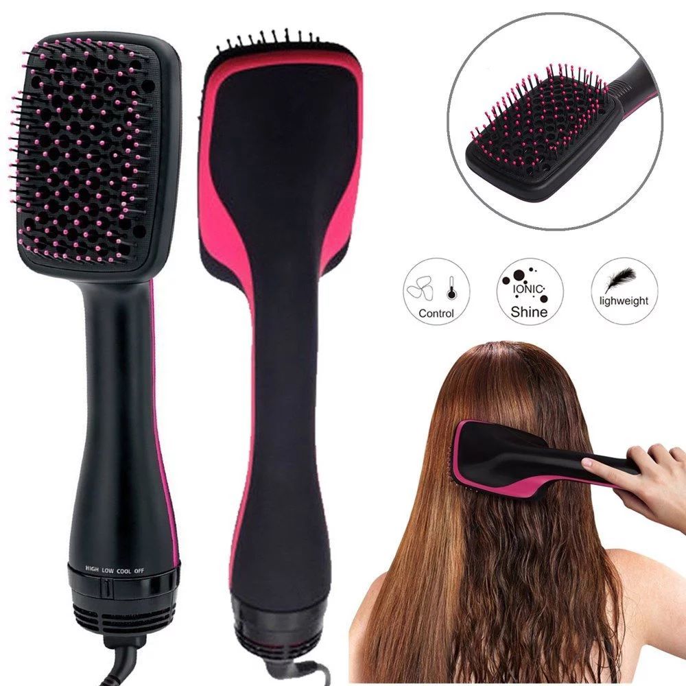 Hair Dryer Brush & Volumizer,Hair Straightener Brush,Portable Frizz-Free Silky Electric Straighte... | Walmart (US)