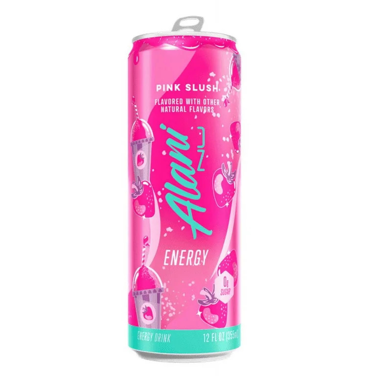 Alani Nu Sugar Free Energy Drink, Pink Slush, 12 fl oz, Can, 200mg Caffeine | Walmart (US)