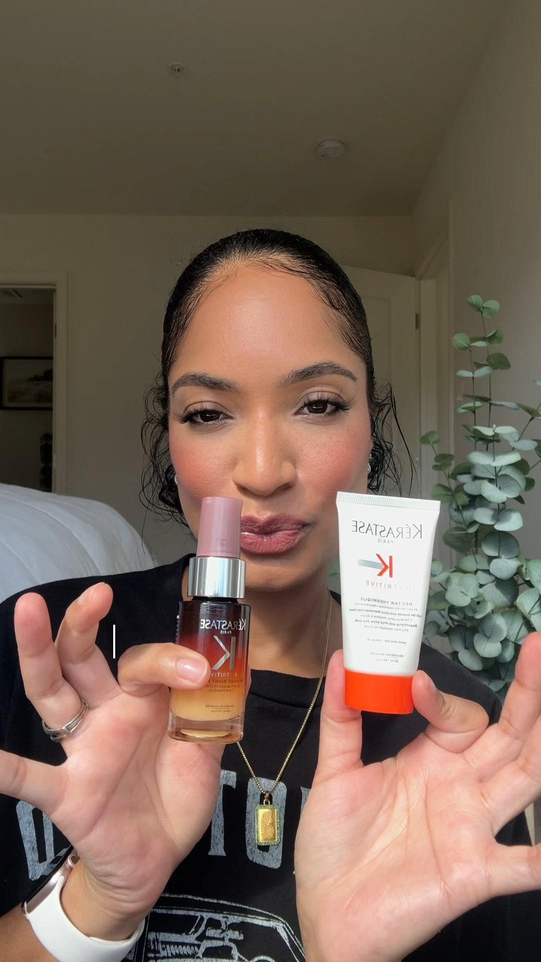 Kerastase conditioner and oil
Hair products
Wavy hair care

#LTKBeauty #LTKOver40