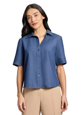 JONES NEW YORK Women's Denim Button Up Shirt | Belk