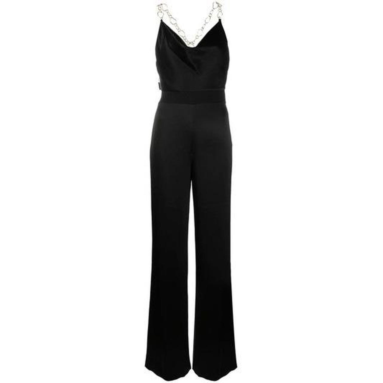 alice + olivia Women's Jumpsuits and rompers - Black/Gold | Depop US