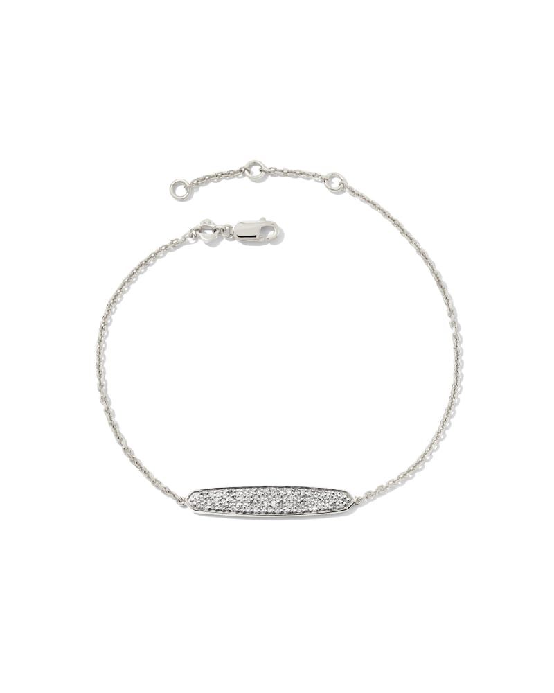 Mattie Sterling Silver Pave Delicate Bracelet in White Diamond | Kendra Scott | Kendra Scott