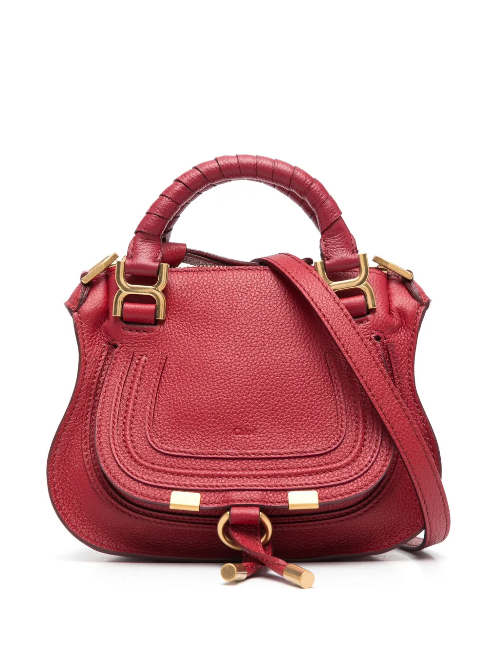 debossed-logo leather shoulder bag | Farfetch Global