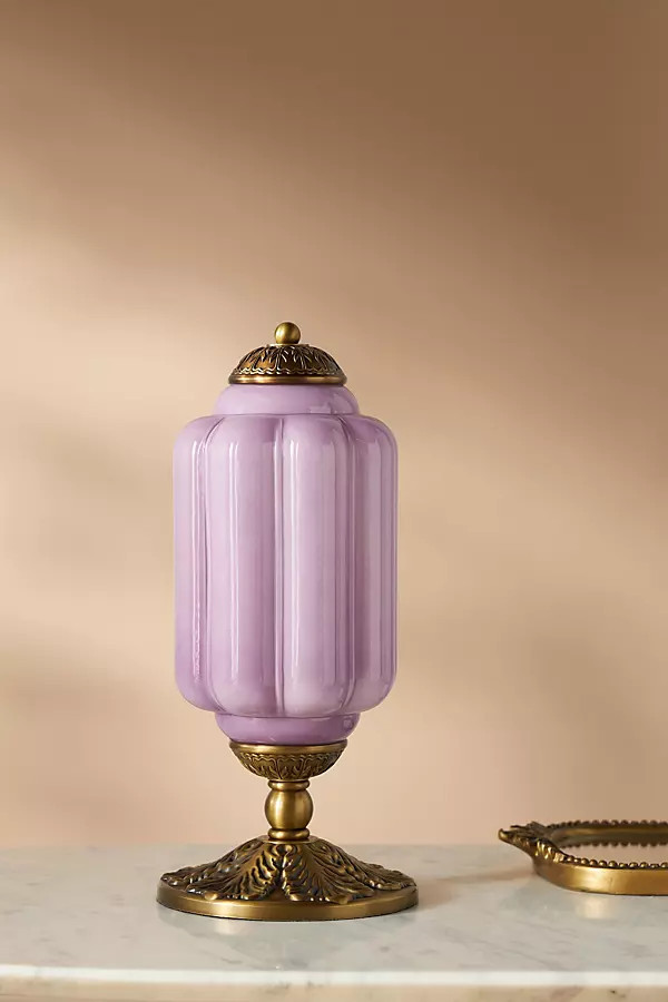 The Eloise Scallop Milk Glass Table Lamp | Anthropologie (US)