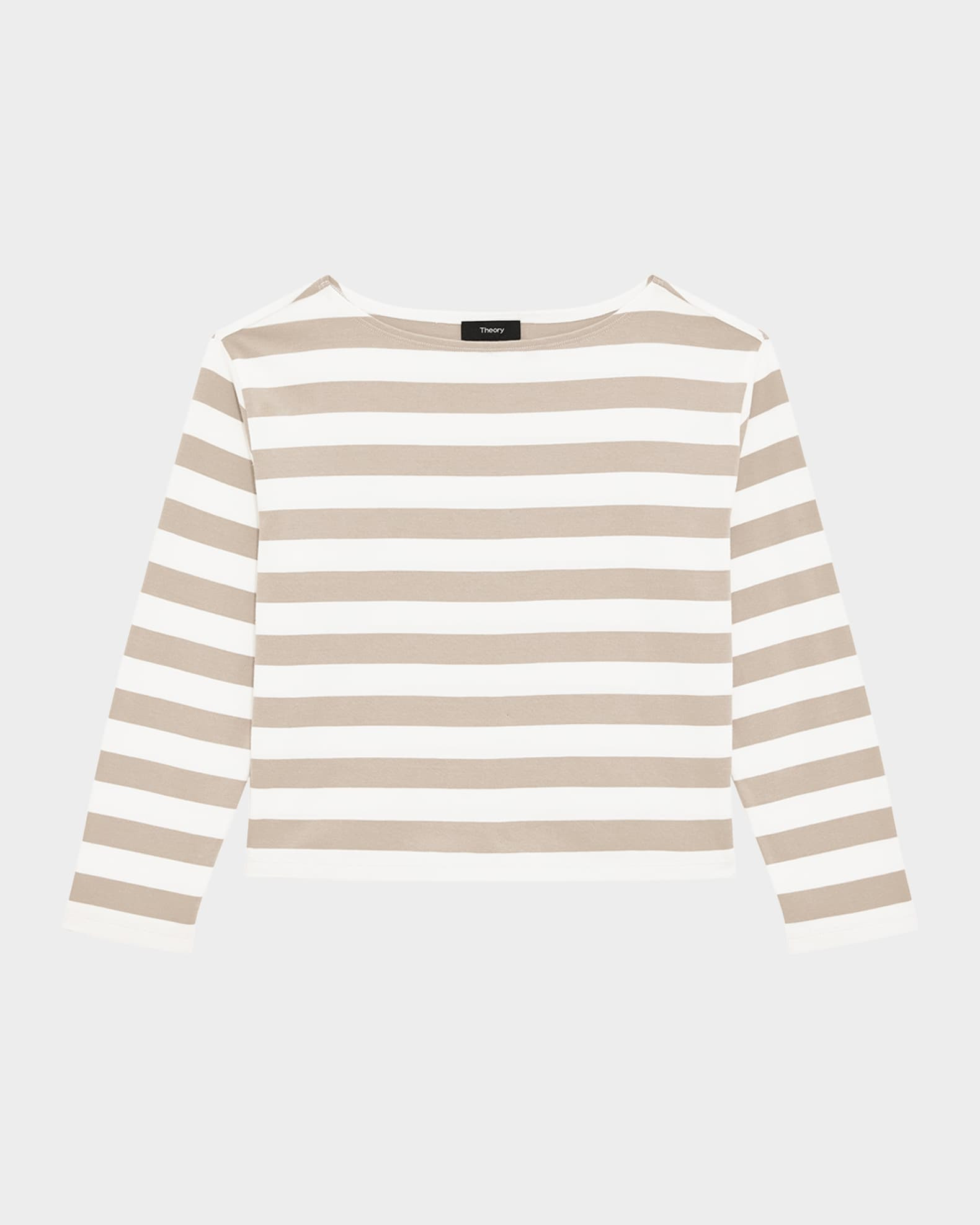 Stripe Boat-Neck Tee | Neiman Marcus