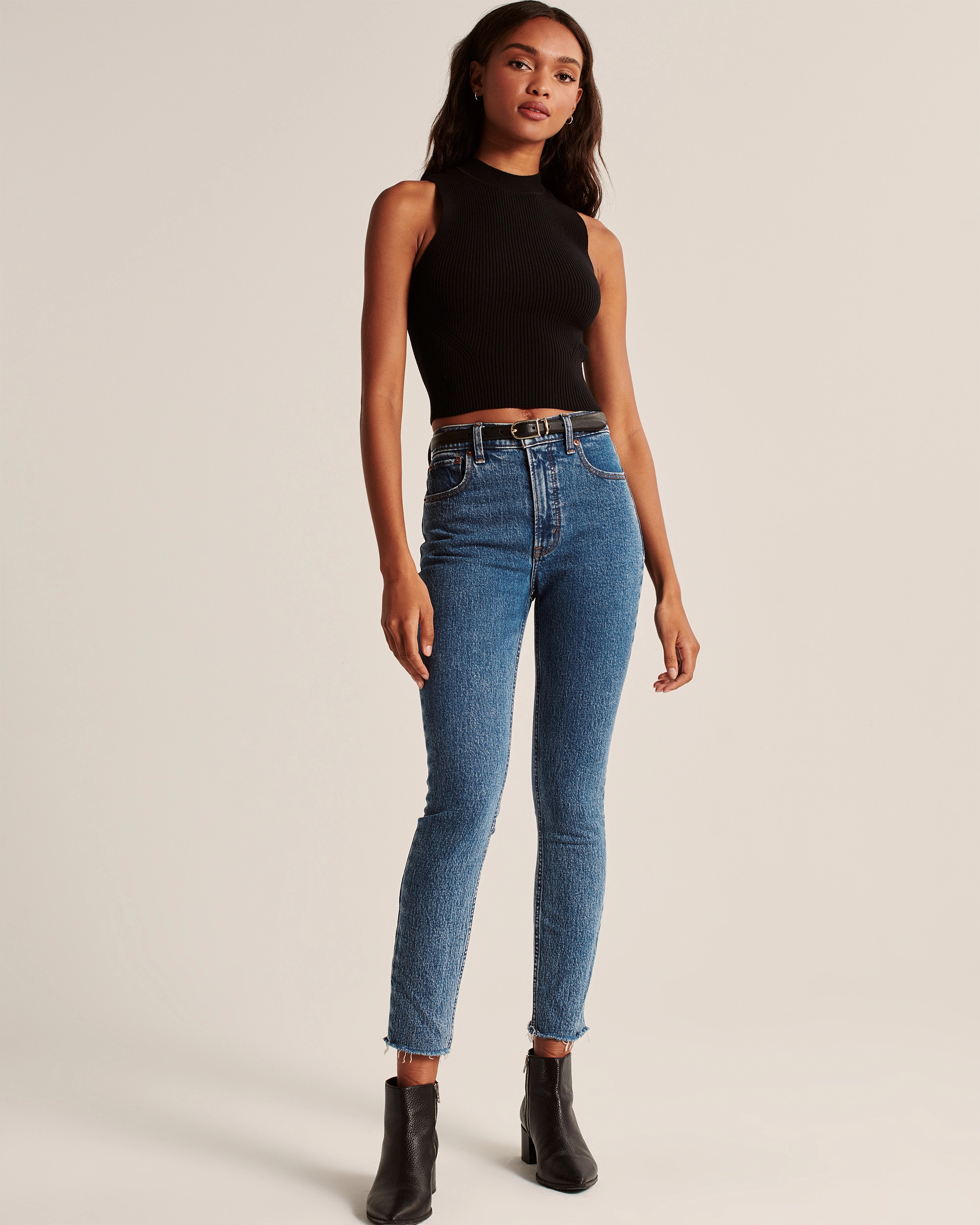 Mockneck Knit Tank | Abercrombie & Fitch (US)