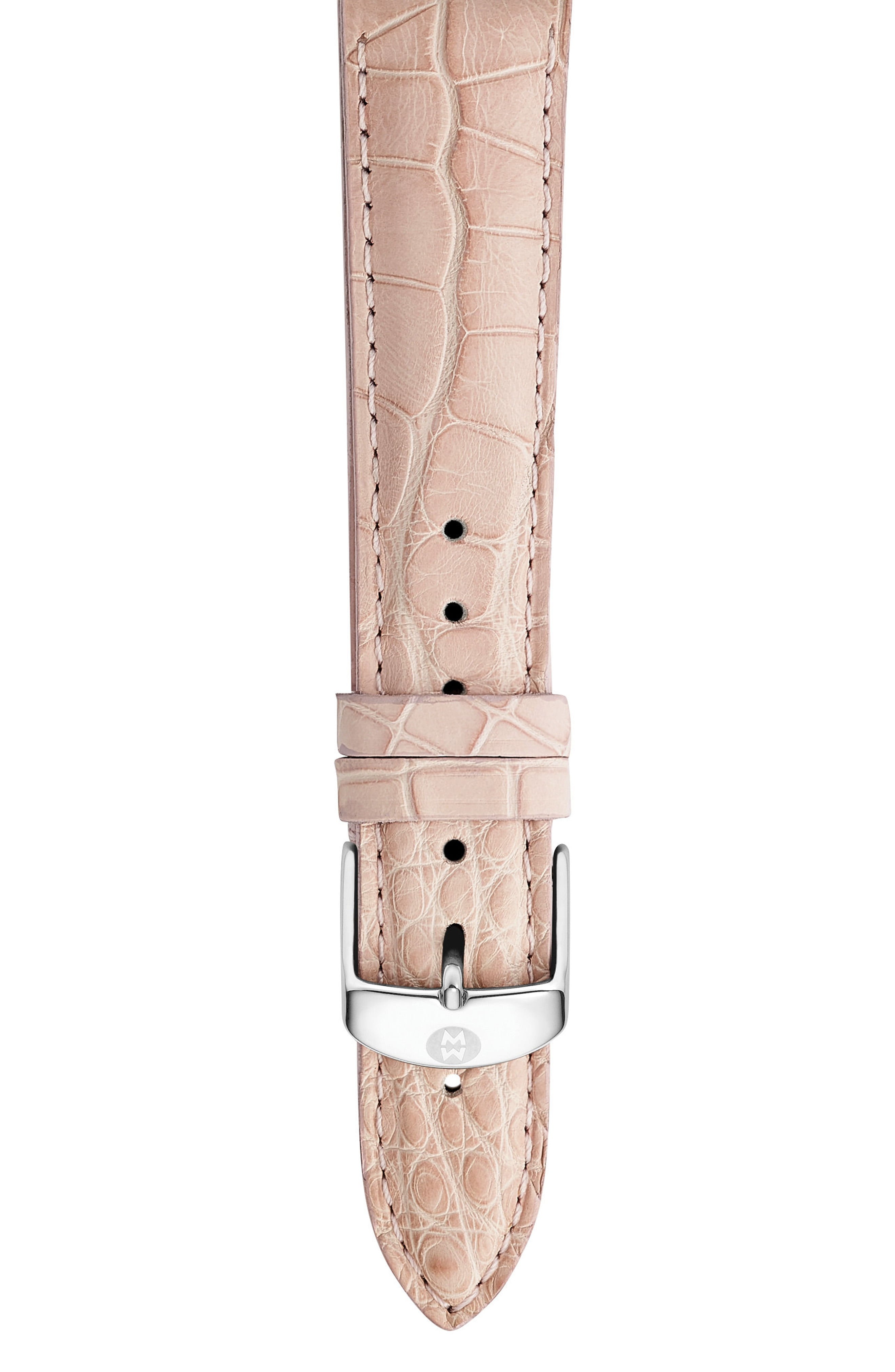 MICHELE 18mm Alligator Watch Strap, Alternate, color, BLUSH PINKdiv#honeyDiv.honeyDiv *{font-fami... | Nordstrom