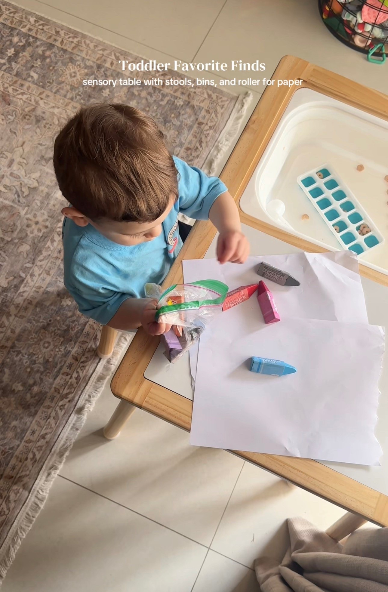 Toddler sensory table with bins and chairs 
Toddler activities 

#LTKKids #LTKmomlife #LTKBaby