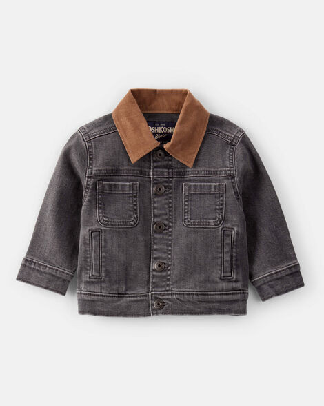 Baby Boy Denim Long-Sleeve Fashion Jacket - Black | Carter's Inc