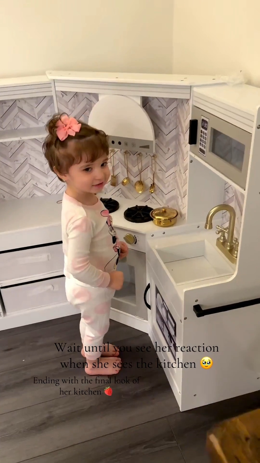 We thought this would be a quick project…
two days later and here we are 😅

This little kitchen is from Walmart, and yes dad did about 90% of the work 👏🏼😂
Everything here was a Christmas gift, and it’s officially part of our playroom setup.

We’re not done yet. We’ll be adding more food, little treats, and fun details as we go, and I can’t wait to share every single thing we add in here with you guys.

Also… we’re deep in child-proofing mode because baby Kinsey is touching EVERYTHING.
So we’ll be sharing all the baby-proofing finds and tips in separate videos too 🤍

Built during nap time. Powered by dad. Made for her.

#PlayroomInspo #WalmartFinds #ToddlerLife #MomLife #DadBuiltThis

toddler playroom ideas, kids kitchen setup, Walmart kids kitchen, playroom organization, toddler gift ideas, Christmas gifts for toddlers, mom life with two kids, real parenting moments, dad built this, parenting during nap time, child proofing ideas, baby proofing must haves, toddler activities at home, toy kitchen accessories, stay at home mom life, family home projects, toddler girl playroom, mom content creator, realistic motherhood, viral parenting reels



#LTKBaby #LTKstorytime #LTKdayinmylife