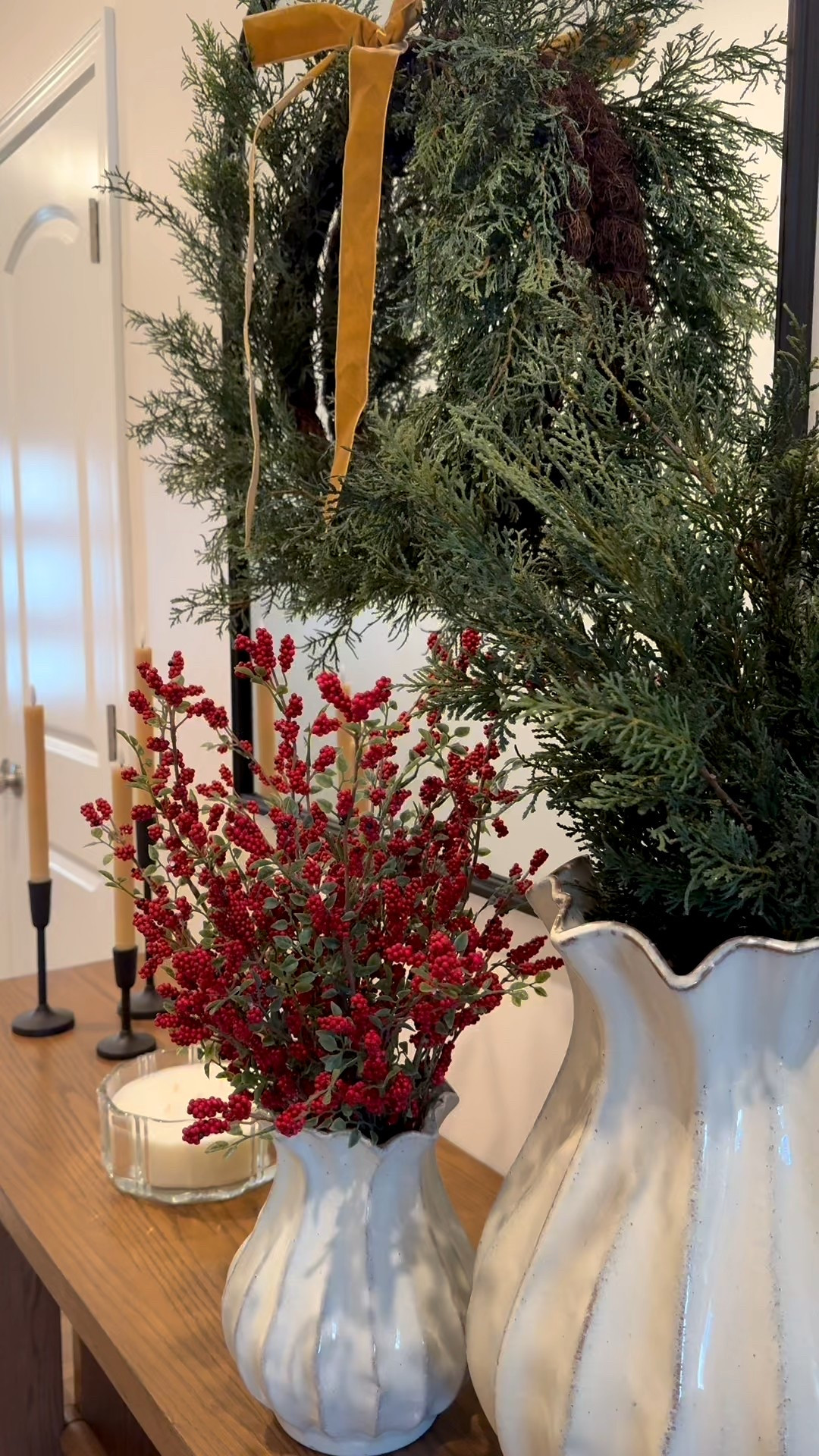 Setting up the entryway table for the festive holidays to come!
Loving the way this turned out #LTKHoliday

#LTKHome #LTKSeasonal