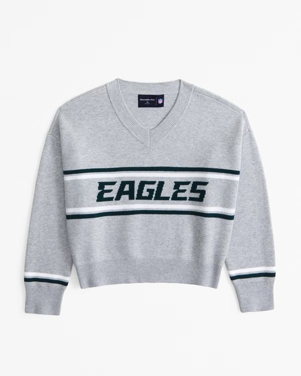 Women's NFL by AbercrombiePhiladelphia Eagles LuxeLoft V-Neck Sweater | Abercrombie & Fitch (US)