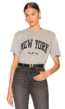 ANINE BING Lili Tee in Heather Grey from Revolve.com | Revolve Clothing (Global)