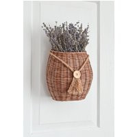 Wicker Door Basket, Door Hanging Flower Front Decor, Wicker Rustic | Etsy (US)