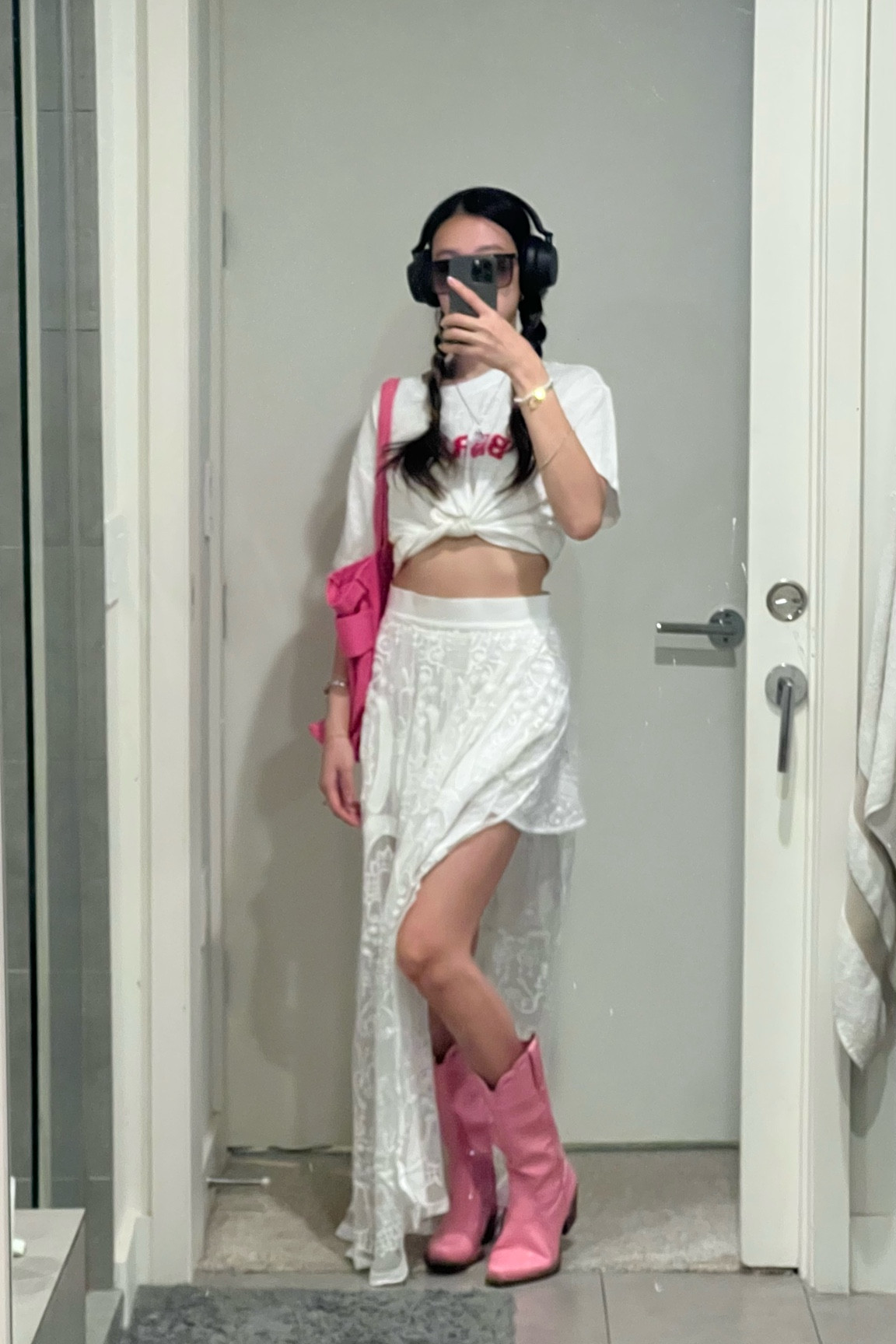 Jessica Carrie Lee wears a pink barbie outfit inspired by neiman marcus barbie collection xx 

#LTKFind #LTKshoecrush #LTKstyletip