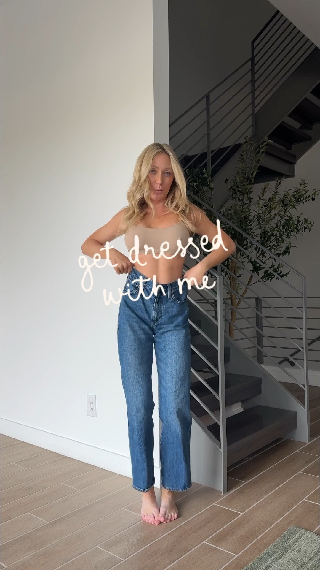 Wearing my true size 24 in denim and size S chambray top - it’s slightly oversized fit! Shoes run tts, casual denim outfit if the day! 

#LTKSaleAlert #LTKootd #LTKgrwm