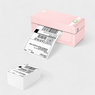 JADENS 268BT High-Speed Thermal Label Printer – Bluetooth & USB, Ink-Free & BPA-Free, Includes 500 4x6 Shipping Labels (Pink) | Target