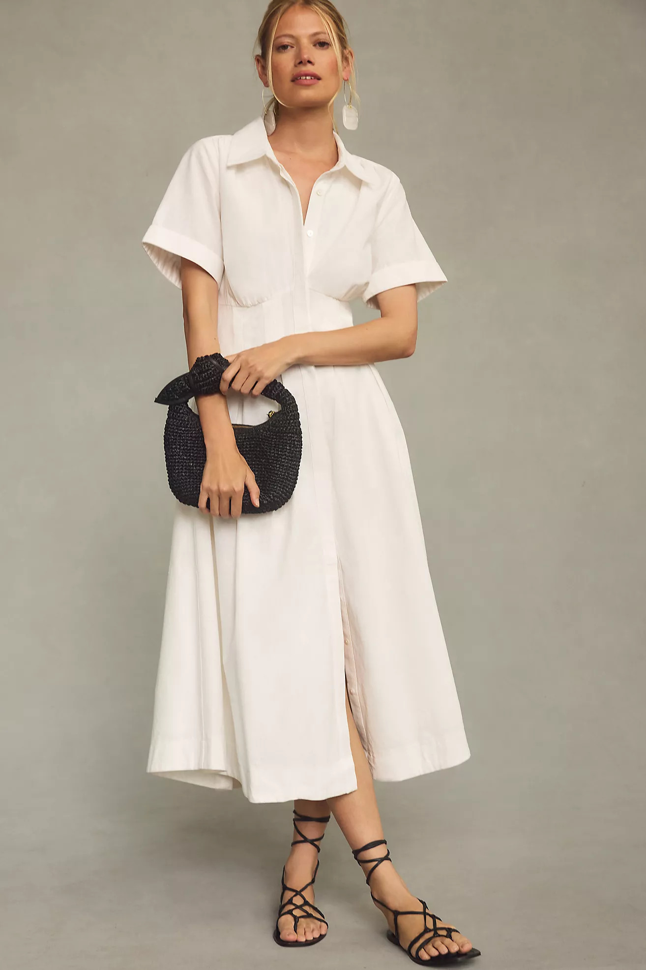 Aureta Studio x Anthropologie Pleated Shirt Dress | Anthropologie (US)