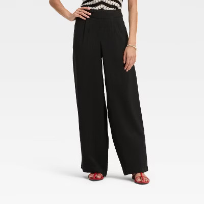 Women's High-Rise Modern Gauze Pull-On Pants - A New Day™ | Target