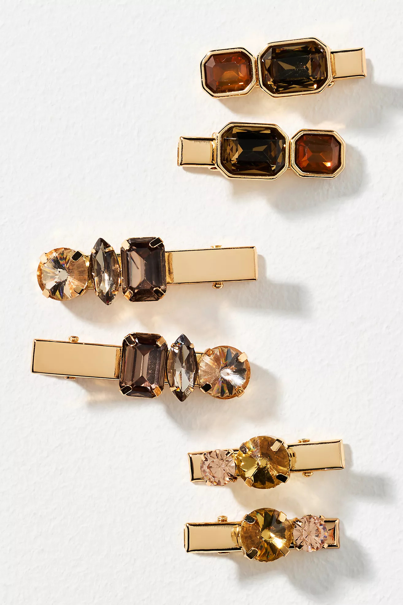 Gemstone Barrettes, Set of 6 | Anthropologie (US)