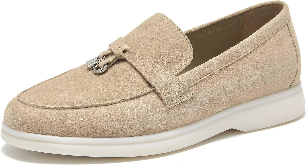 BEAU TODAY Loafers for Women, Classic Womens Leather Loafers, Casual Slip-on Loafers Women, Breat... | Amazon (US)