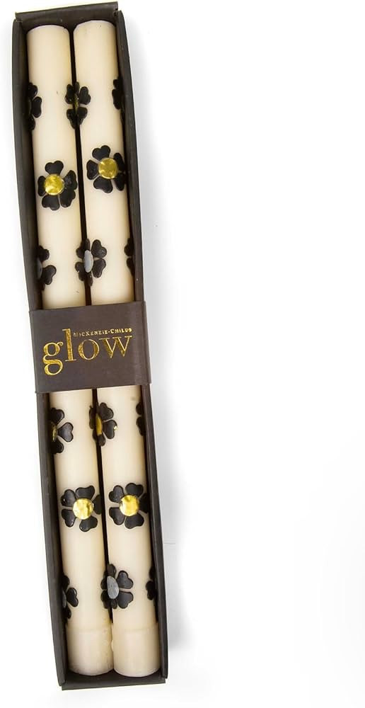 MacKenzie-Childs Mod Flower Dinner Candles - Set of 2 - Silver & Gold | Amazon (US)