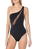La Blanca Women's Bandeau One Piece Swimsuit, Black//Mesh-Merizing, 2 | Amazon (US)
