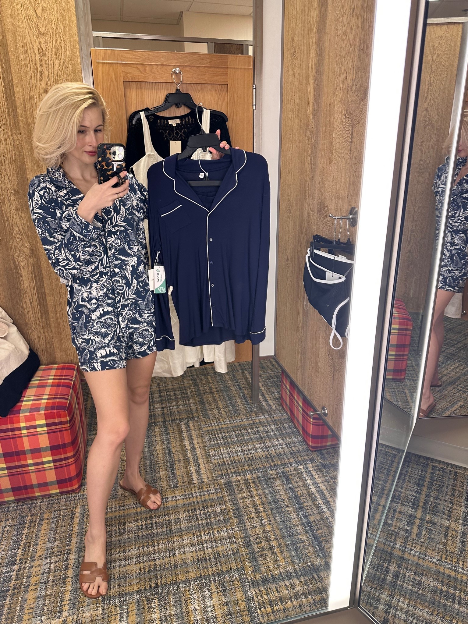 Went to try on the Eberjey lookalikes in person & they were so soft! I typically size up in Jammie’s but after trying on I work say order your typical size 

pj’s | Jammie’s | pajamas 

#LTKStyleTip #LTKFindsUnder100 #LTKParties