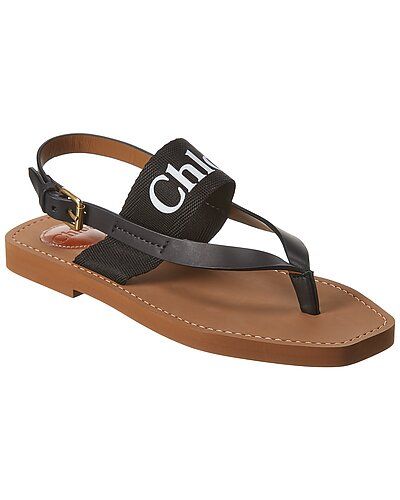 Chloé Woody Leather Sandal | Gilt