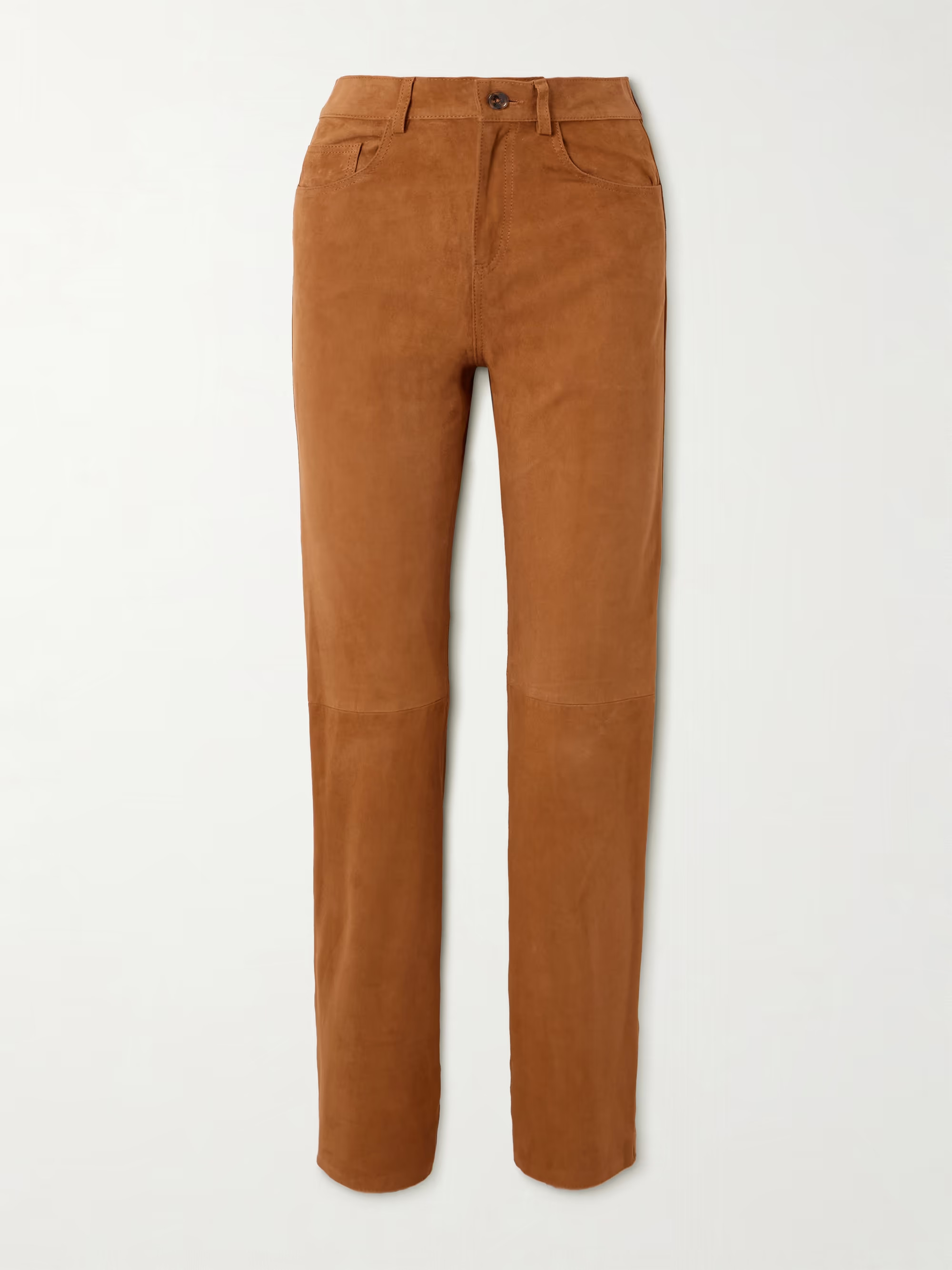 Viva Paso paneled suede straight-leg pants | NET-A-PORTER (US)