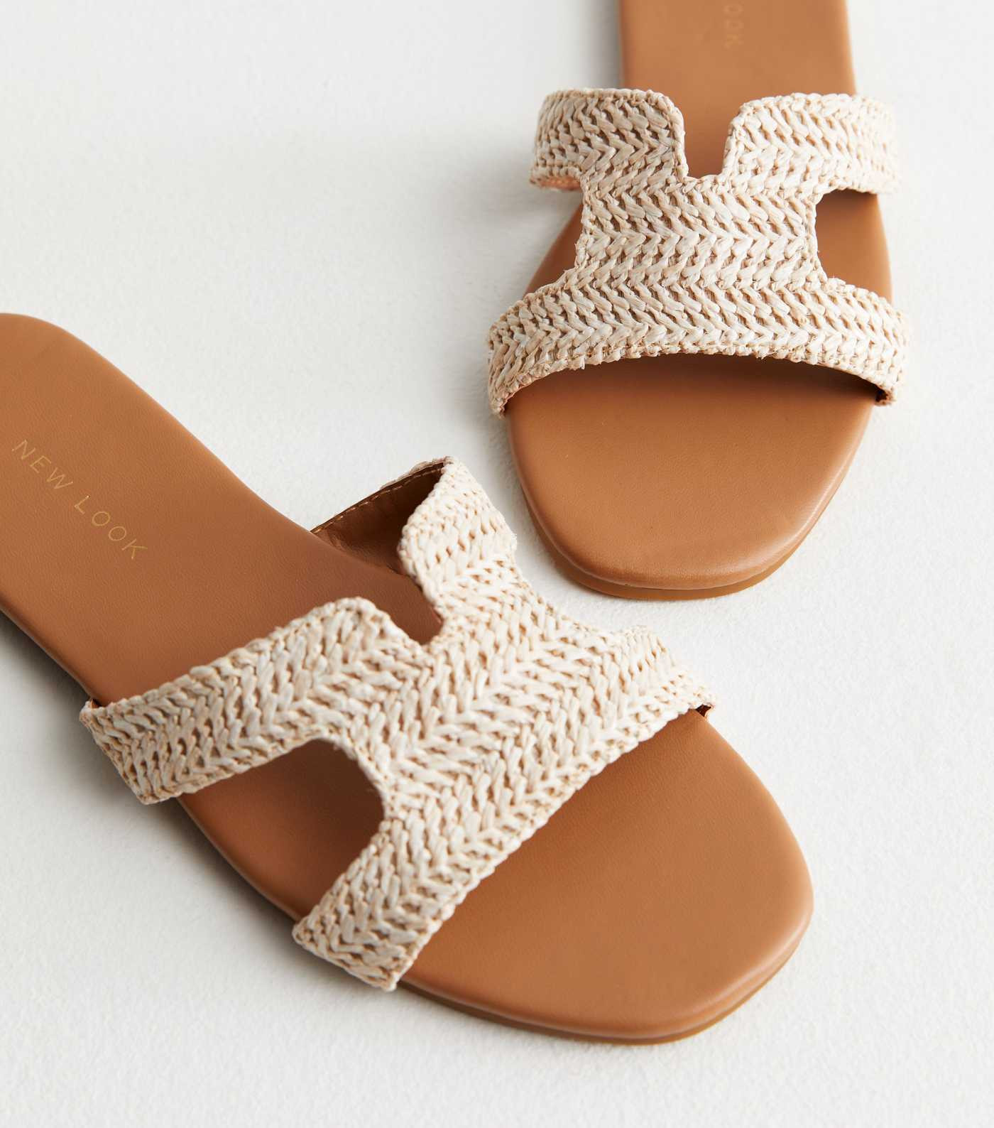 Off White Woven Strap Mule Sliders
						
						Add to Saved Items
						Remove from Saved Items | New Look (UK)