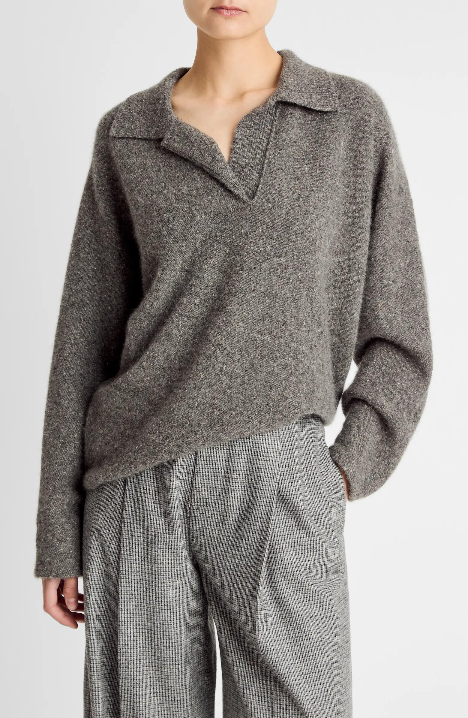 Donegal Cashmere Polo Sweater | Nordstrom