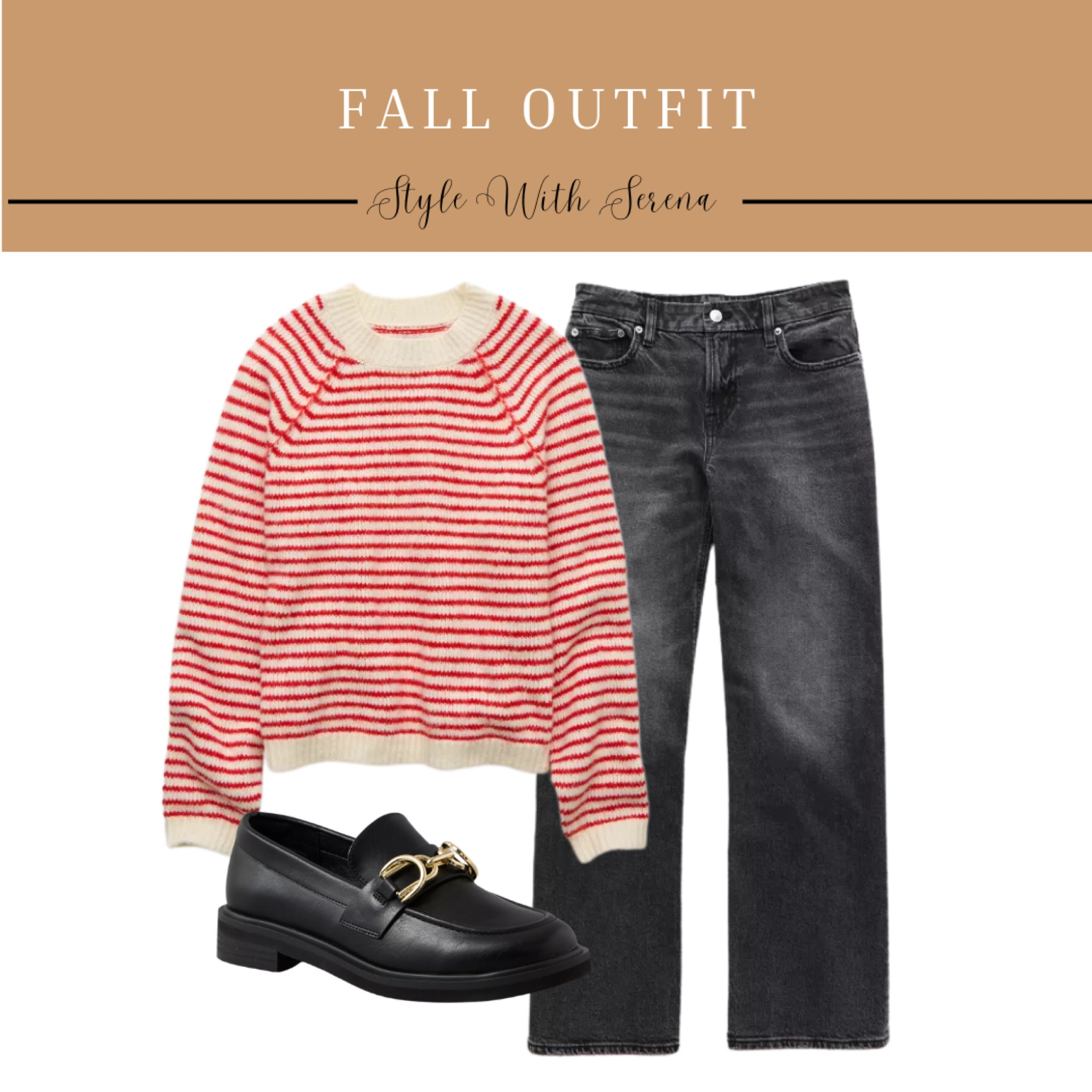Fall outfit, sweater, stripe sweater, jeans, denim, loafers 

#LTKFindsUnder100 #LTKStyleTip #LTKSeasonal