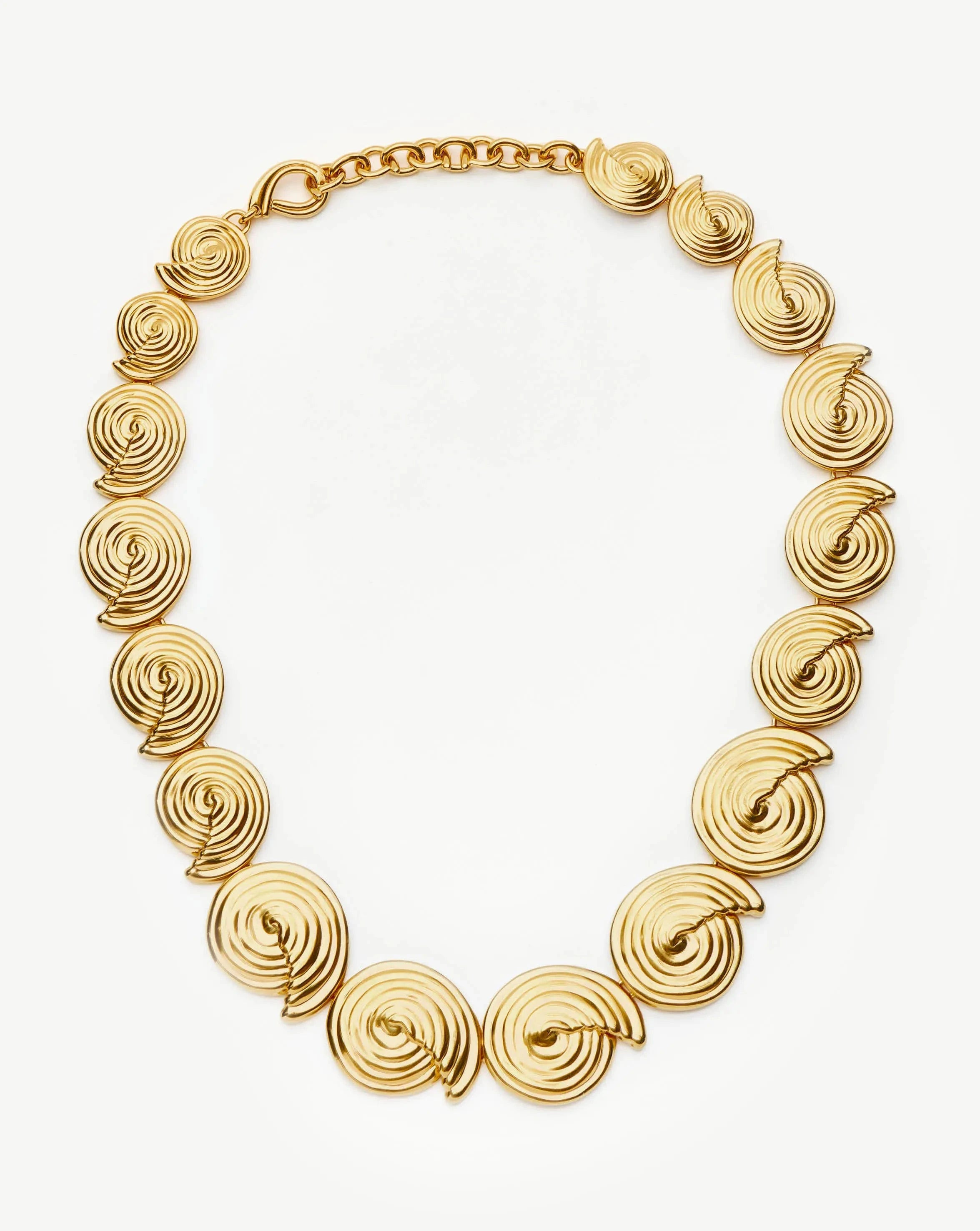 Spiral Statement Chain Necklace | 18ct Gold Plated Necklaces | Missoma UK