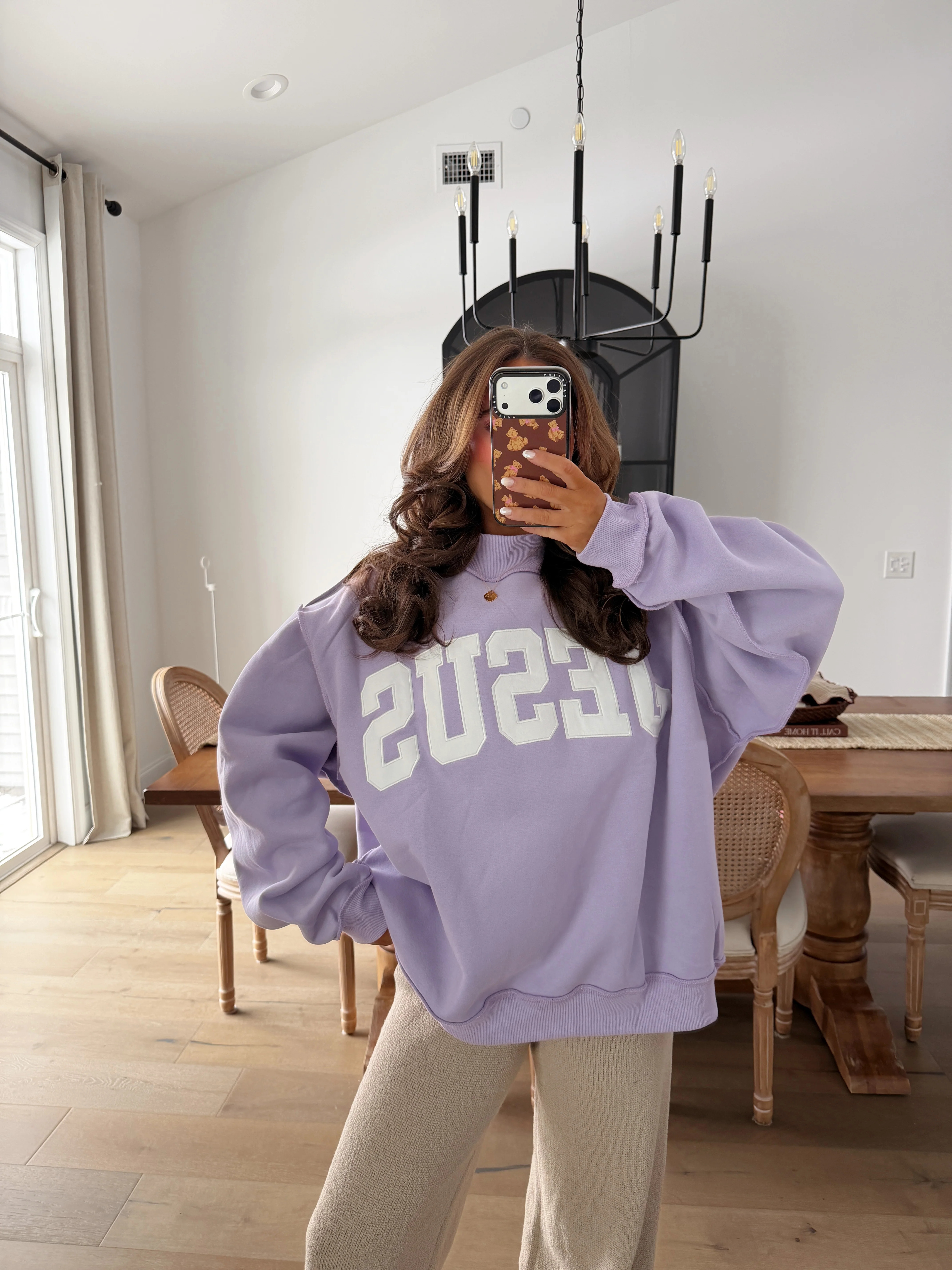 Jesus Mockneck (Lilac) | Shop Your Darling Style