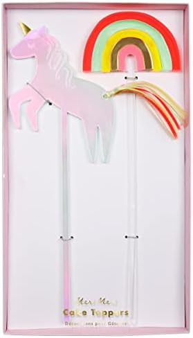 Meri Meri Unicorn & Rainbow Acrylic Cake Toppers | Amazon (US)