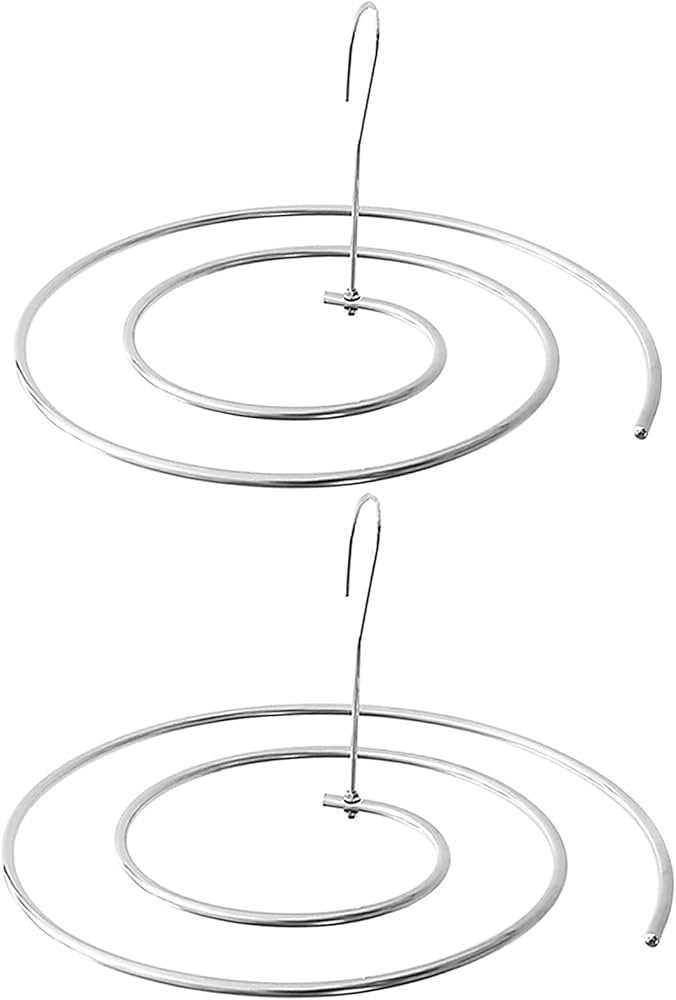 Pack of 2 Spiral Sheet Hanger, 304 Stainless Steel, Hangers Space Saving for Bedspreads Coverlets... | Amazon (US)